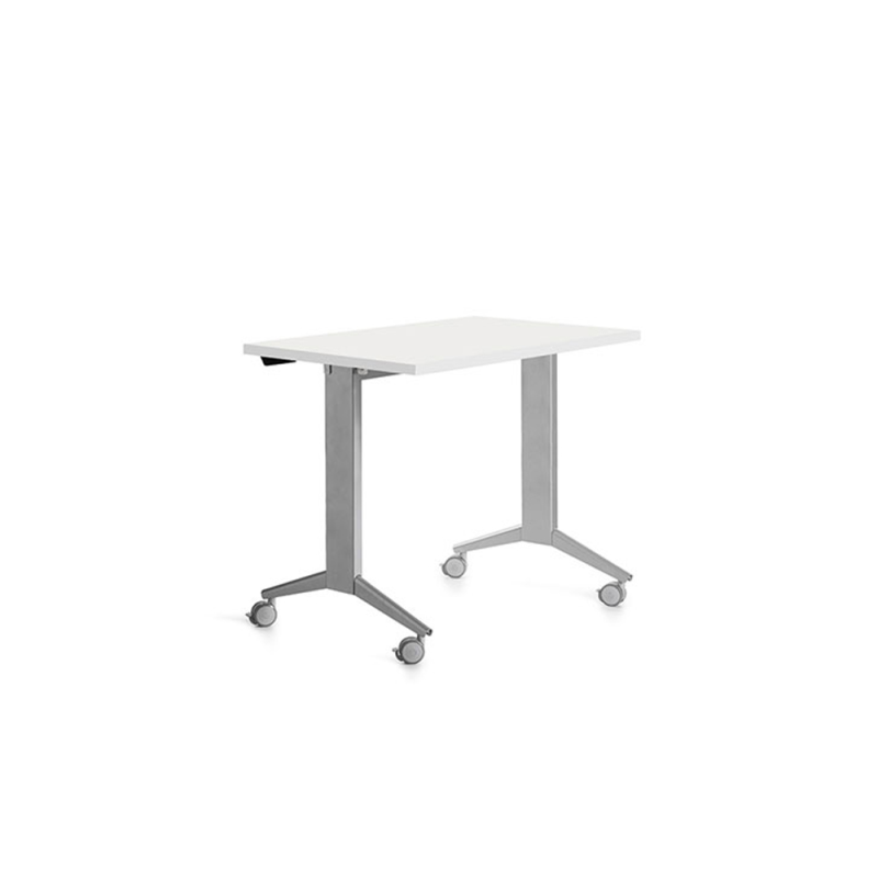 Mesa rocada 2000fd04 con tablero abatible color gris/blanco 120x60 cm