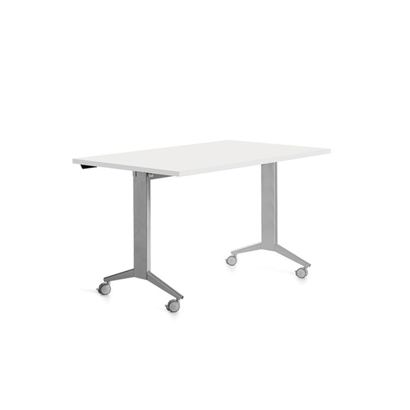 Mesa rocada 2001fd04 con tablero abatible color gris/blanco 140x80 cm