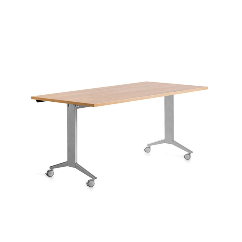 Mesa rocada 2002fd08 con tablero abatible color gris/roble 160x80 cm
