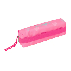 Bolso escolar portatodo safta rectangular con goma elastica benetton heart 40x220x70 mm