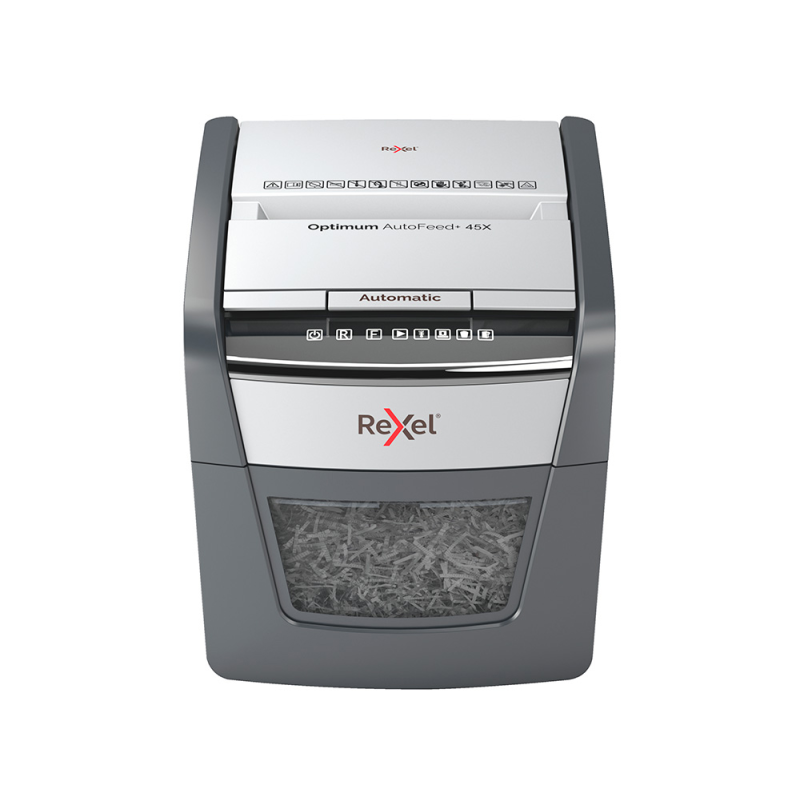 Destructora de documentos rexel optimum auto +45x eu capacidad corte 45 h p4 destruye grapas clips y