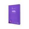 Cuaderno espiral liderpapel a4 pautaguia tapa plastico 80h 90gr cuadro pautado 4mm con margen color lila