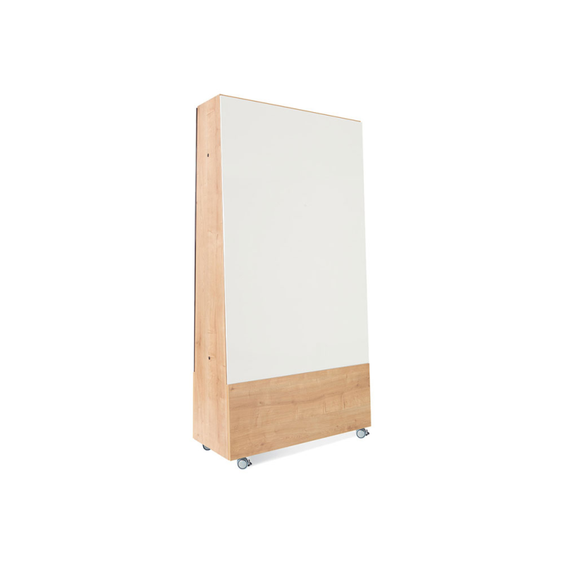 Pizarra blanca rocada skinwhiteboard pro serie naturas con tripode doble cara melamina 100x150 cm