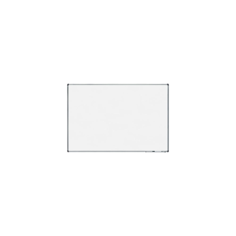 Pizarra blanca rocada lacada magnetica marco aluminio con cantoneras 100x150 cm