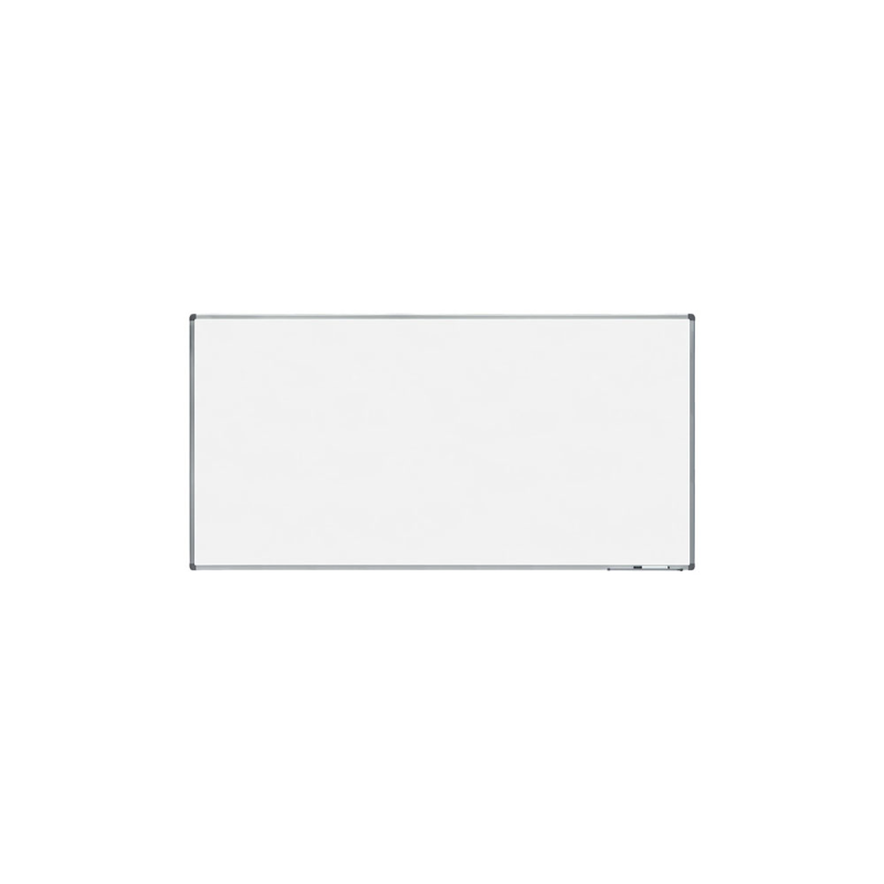 Pizarra blanca rocada lacada magnetica marco aluminio con cantoneras 100x200 cm