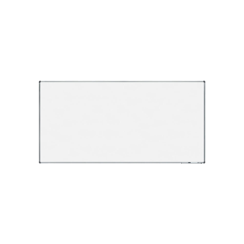 Pizarra blanca rocada lacada magnetica marco aluminio con cantoneras 120x240 cm