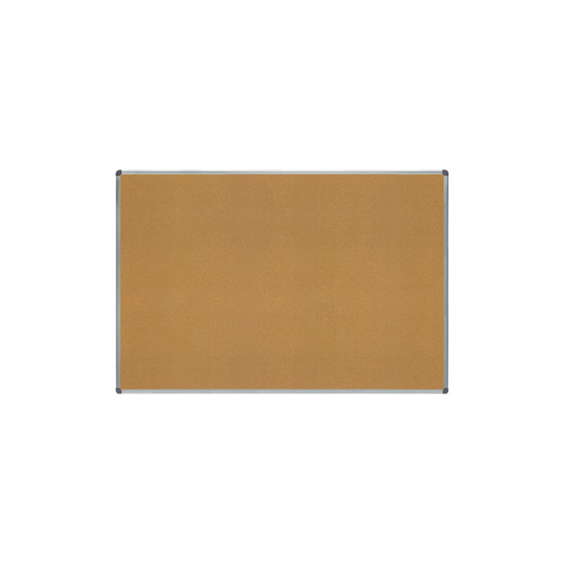Pizarra corcho rocada marco aluminio con cantoneras 100x150 cm