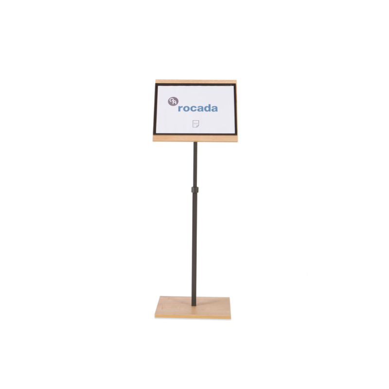 Expositor rocada de suelo serie natural magnetico rotativo 360 altura ajustable din a3