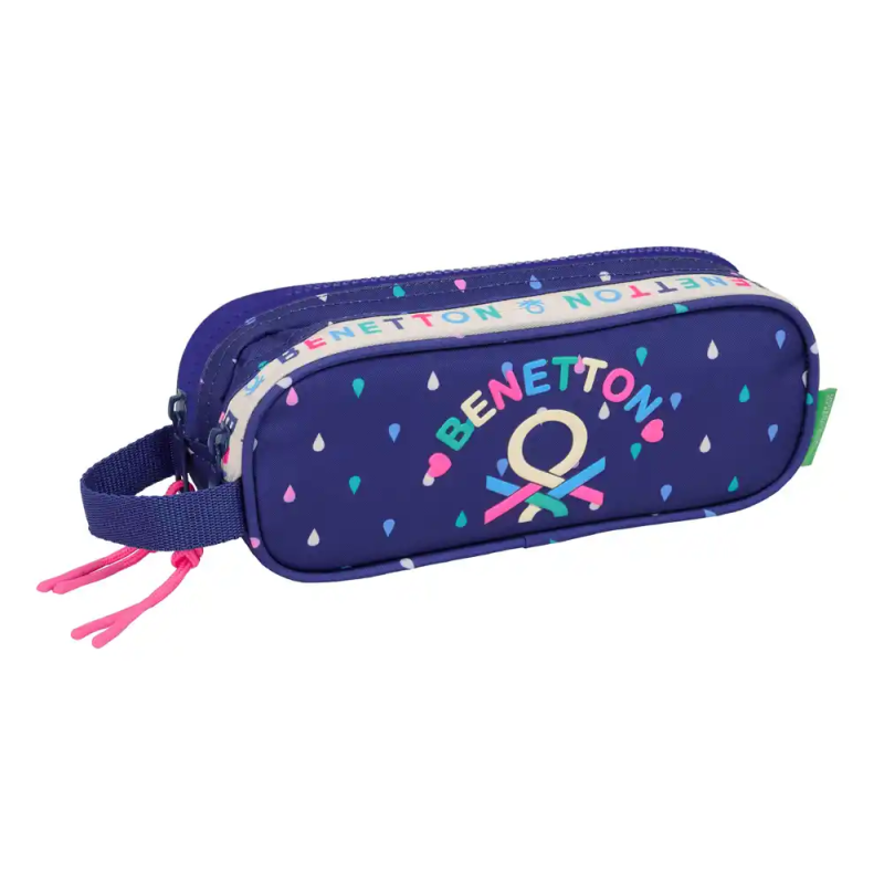 Bolso escolar portatodo safta doble benetton drop 80x210x60 mm