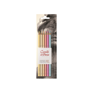 Lapiz conte colores pastel...