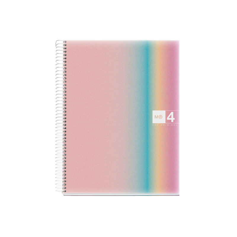 Cuaderno espiral miquelrius din a4 120 hojas 70 gr cuadro 5 mm tapa polipropileno aurora west bay