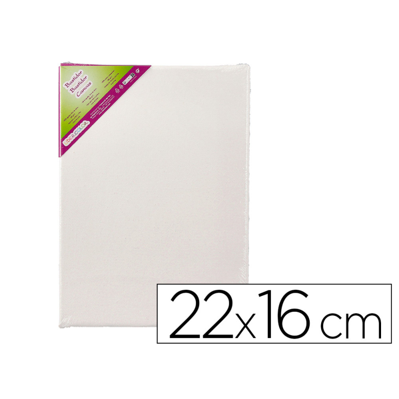 Bastidor liderpapel 1f lienzo grapado trasero algodon 100% 22x16 cm