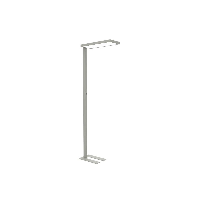 Lampara de escritorio maul led 65w 9200lm brillo regulable brazo fijo plateada