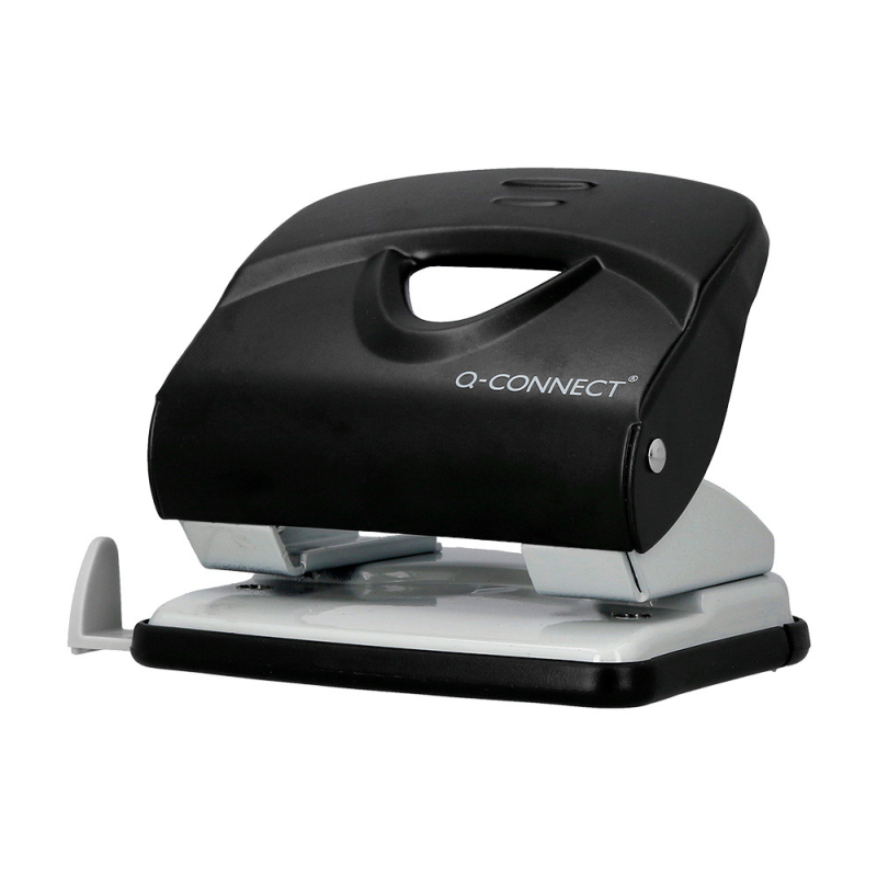 Taladrador q-connect kf14220 negro abertura 2,7 mm capacidad 30 hojas
