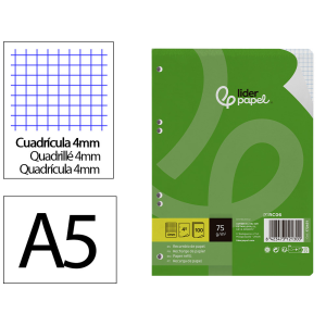 Recambio liderpapel a5 100...