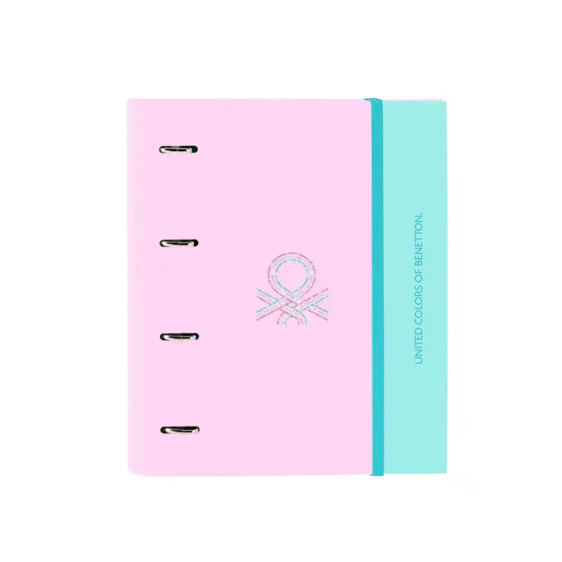 Carpeta con recambio safta din a4 cuadro 5 mm con goma y separadores benetton dolce