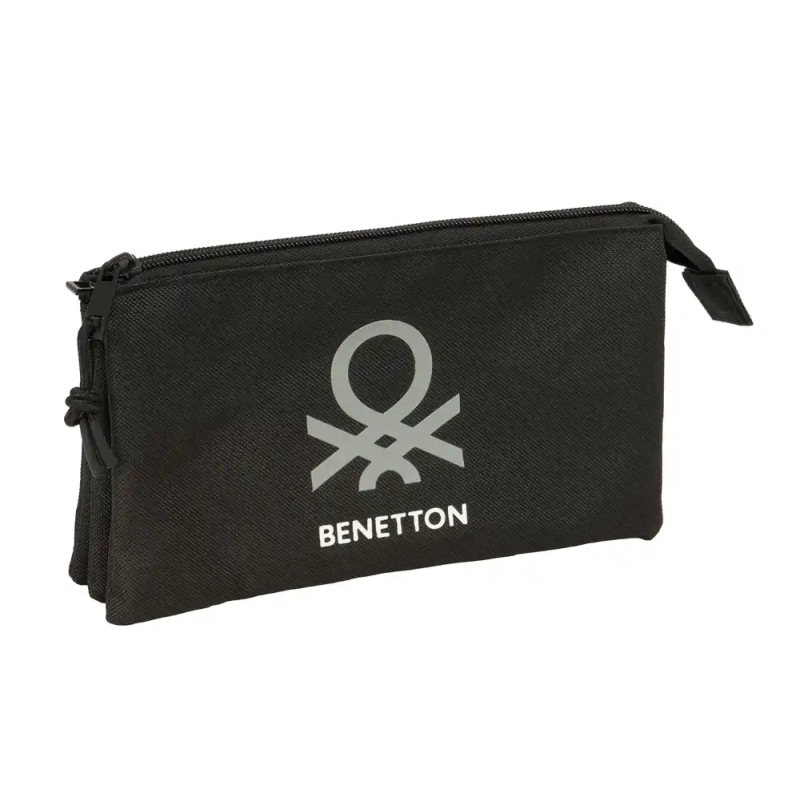 Bolso escolar portatodo safta triple benetton basics 120x220x30 mm