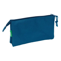 Bolso escolar portatodo safta triple benetton basics 120x220x30 mm