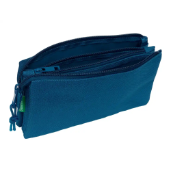 Bolso escolar portatodo safta triple benetton basics 120x220x30 mm