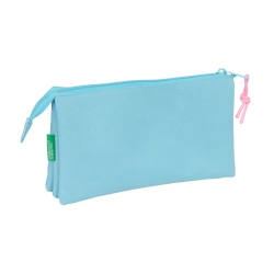 Bolso escolar portatodo safta triple benetton basics 120x220x30 mm