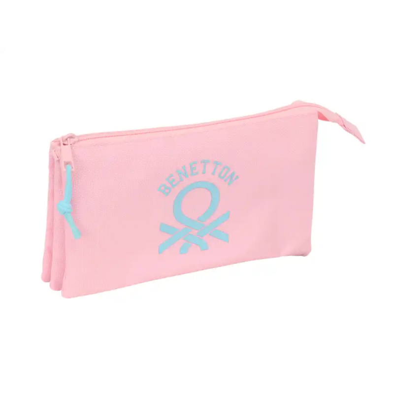 Bolso escolar portatodo safta triple benetton basics 120x220x30 mm