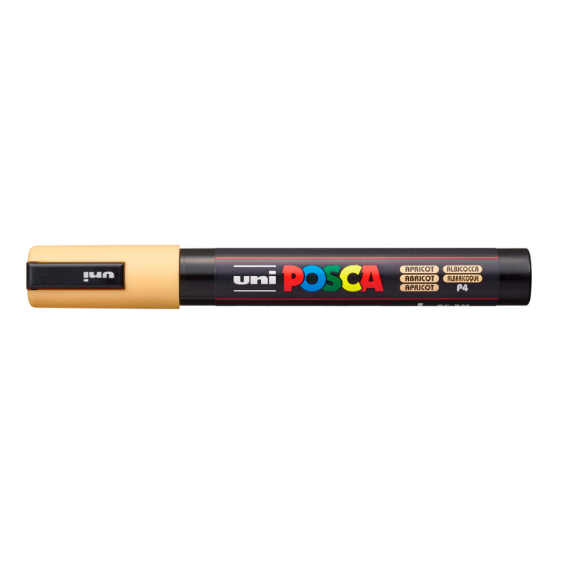 Rotulador uni posca pc-5m marcador de pintura punta conica 1,8-2,5 mm albaricoque