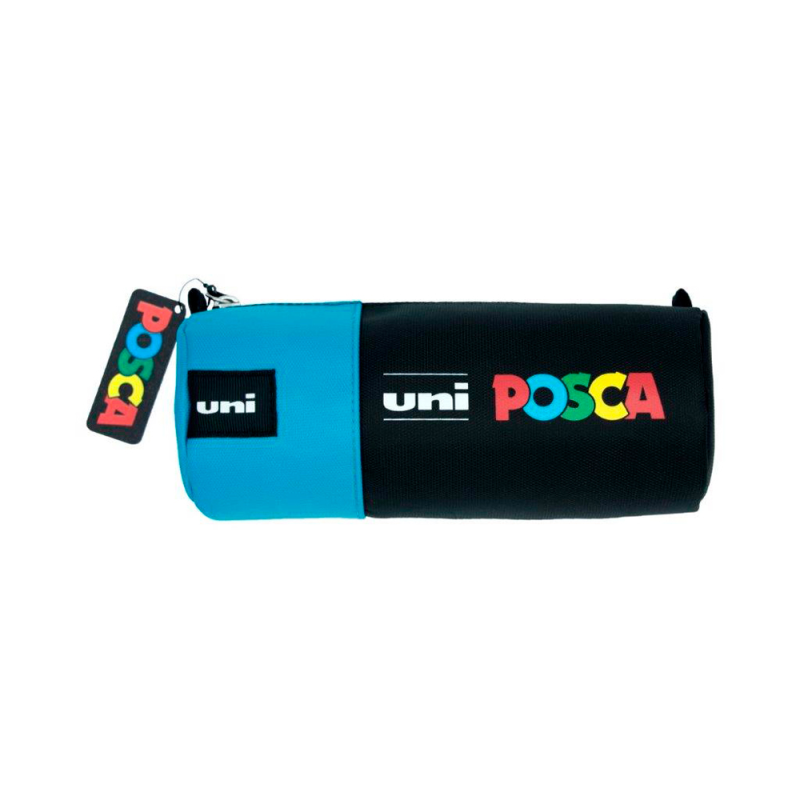 Estuche portatodo uni posca tela color azul 85x195 mm