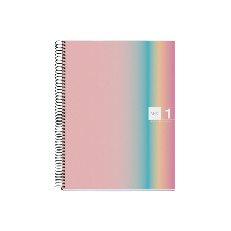 Cuaderno espiral miquelrius din a4 80 hojas 90 gr cuadro 5 mm tapa forrada aurora west