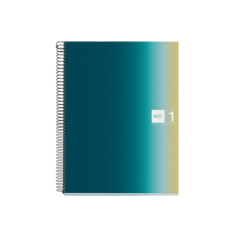 Cuaderno espiral miquelrius din a4 80 hojas 90 gr cuadro 5 mm tapa forrada aurora iceland