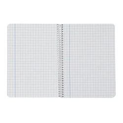 Cuaderno espiral liderpapel a4 smart tapa blanda 80h 75gr cuadro 8 mm con margen colores surtidos