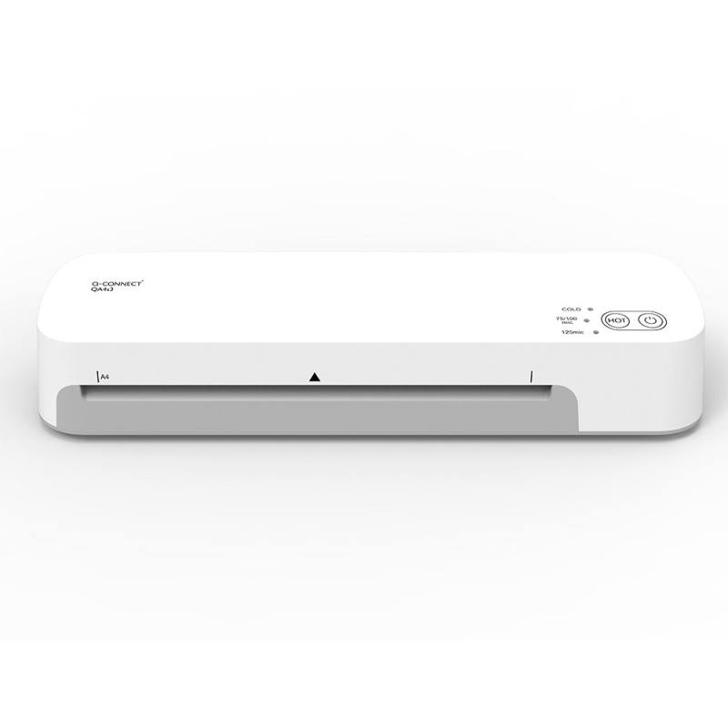 Plastificadora q-connect kf19091 din a4 estandar 2 rodillos hasta 125 mc