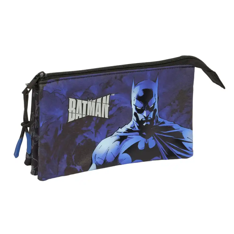Bolso escolar portatodo safta triple batman 120x220x30 mm