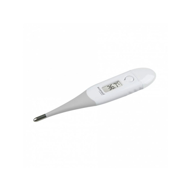 Termometro digital medisana ecomed punta flexible pantalla led lectura temperatura rapida en 10 segundos