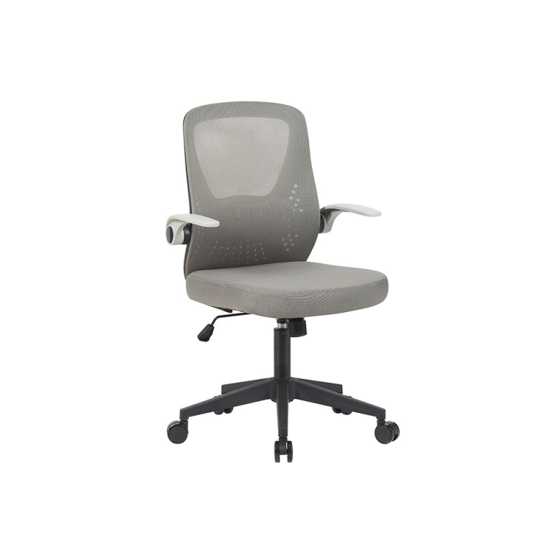 Silla q-connect oficina terni malla alt max 1050 mm anc 500 mm prof 480 mm color gris cuerpo negro