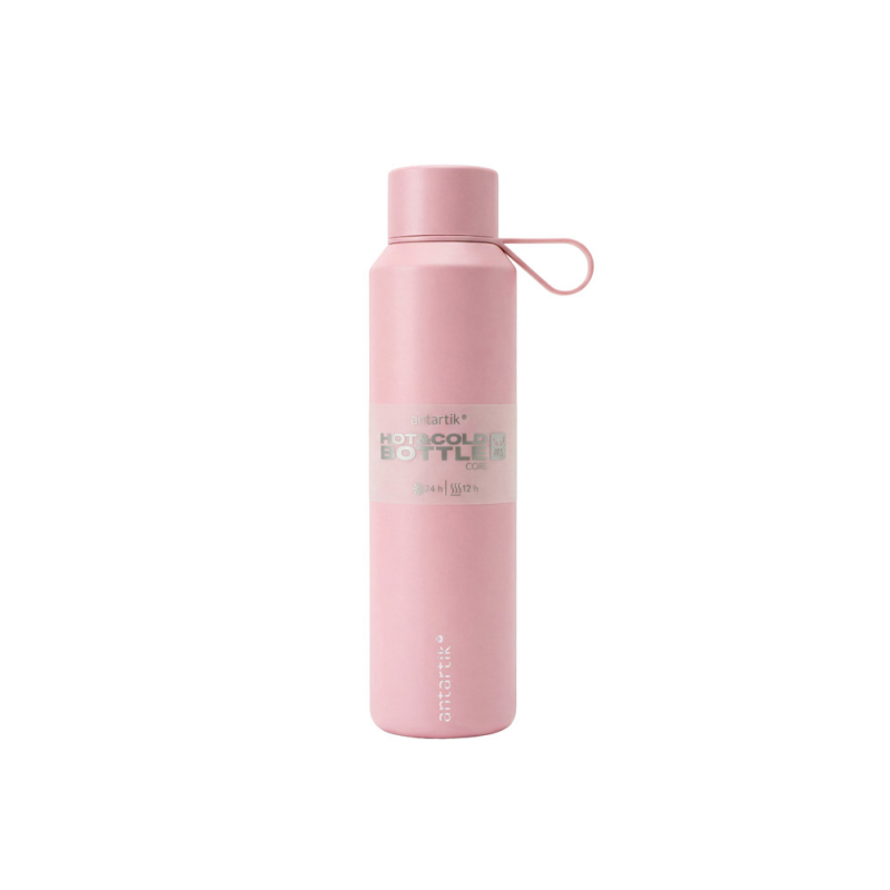 Botella portaliquidos antartik core isotermica acero inoxidable libre de bpa rosa 600 ml