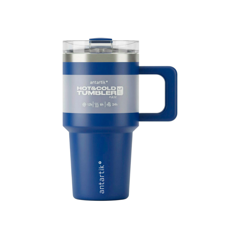 Taza termica asa antartik pulse isotermica tapa hermetica acero inoxidable pajita libre bpa azul celeste 570 ml