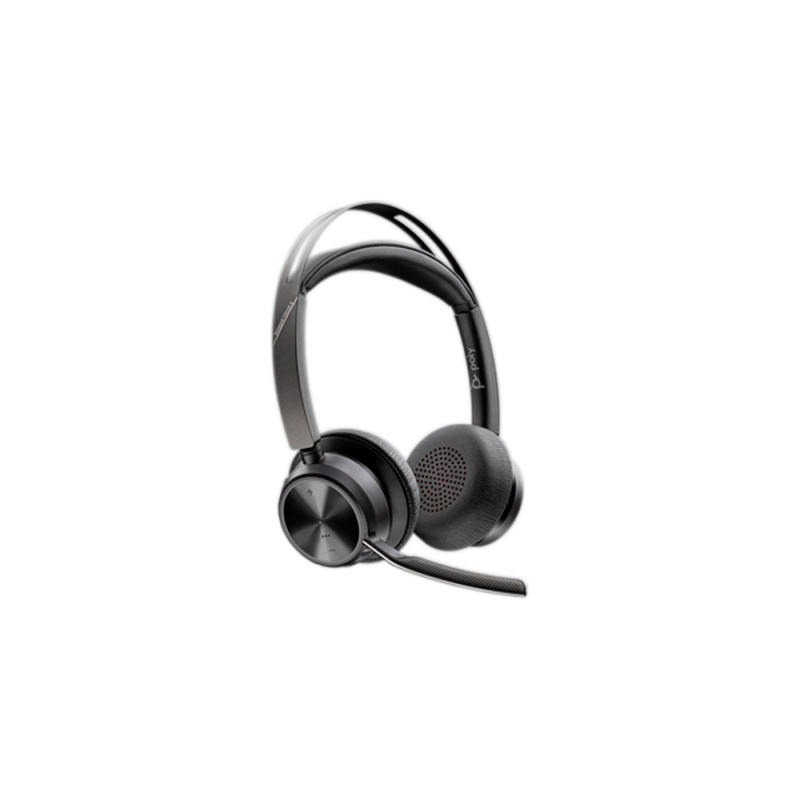 Auriculares poly inalambrico voyager focus 2 usb-c-c + adaptador usb-c/a + soporte de carga