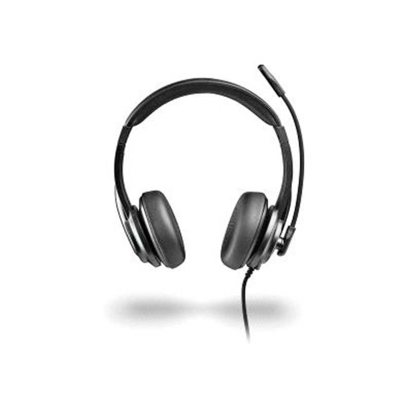 Auriculares ngs vox605 con cable estereo usb-c con control de volumen y adaptador usb color negro