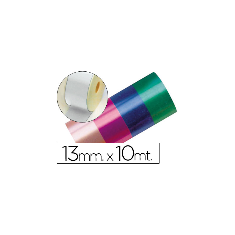Cinta fantasia 10 mt x 13 mm blanco