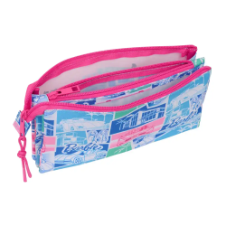 Bolso escolar portatodo safta triple cremallera barbie 120x220x30 mm