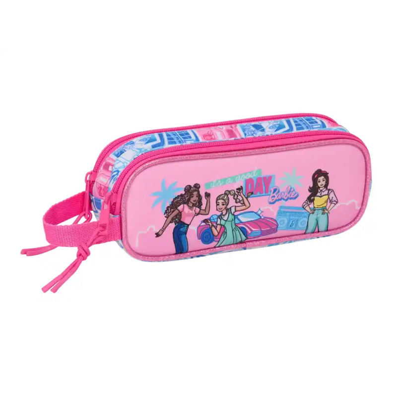 Bolso escolar portatodo safta doble cremallera barbie 80x210x60 mm