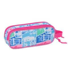 Bolso escolar portatodo safta doble cremallera barbie 80x210x60 mm