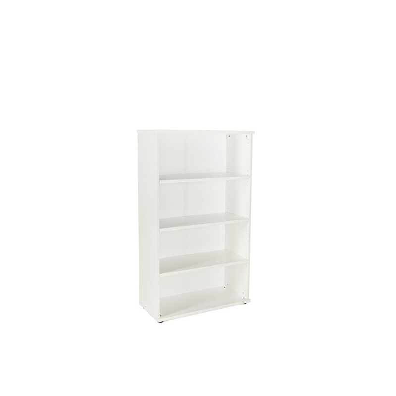 Armario rocada con tres estantes serie store 156x90x45 cm acabado blanco/blanco