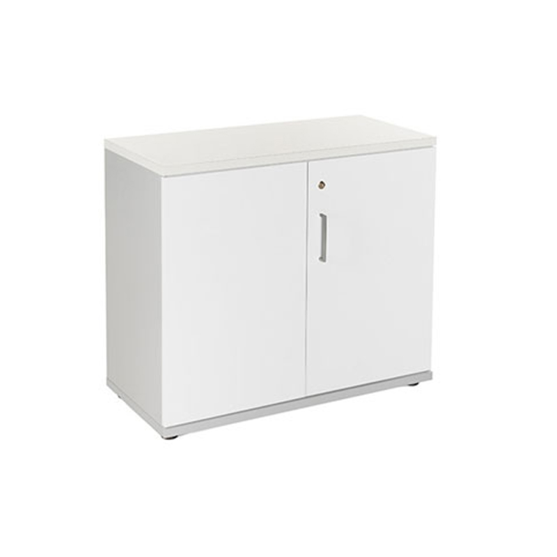 Armario rocada con dos puertas y un estante serie store 78x90x45 cm acabado gris/blanco