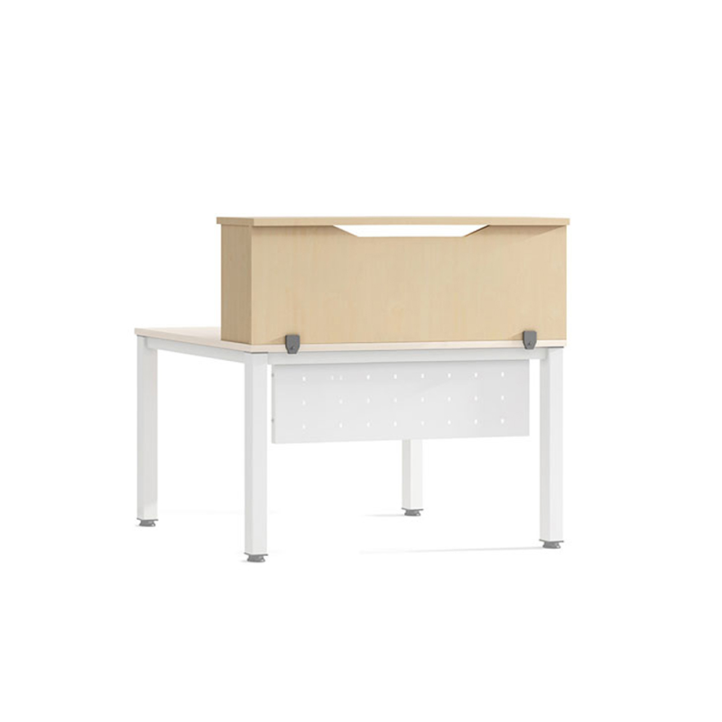 Mostrador de altillo rocada valido para mesas work metal executive 100x30x40 cm acabado aa01 haya/haya