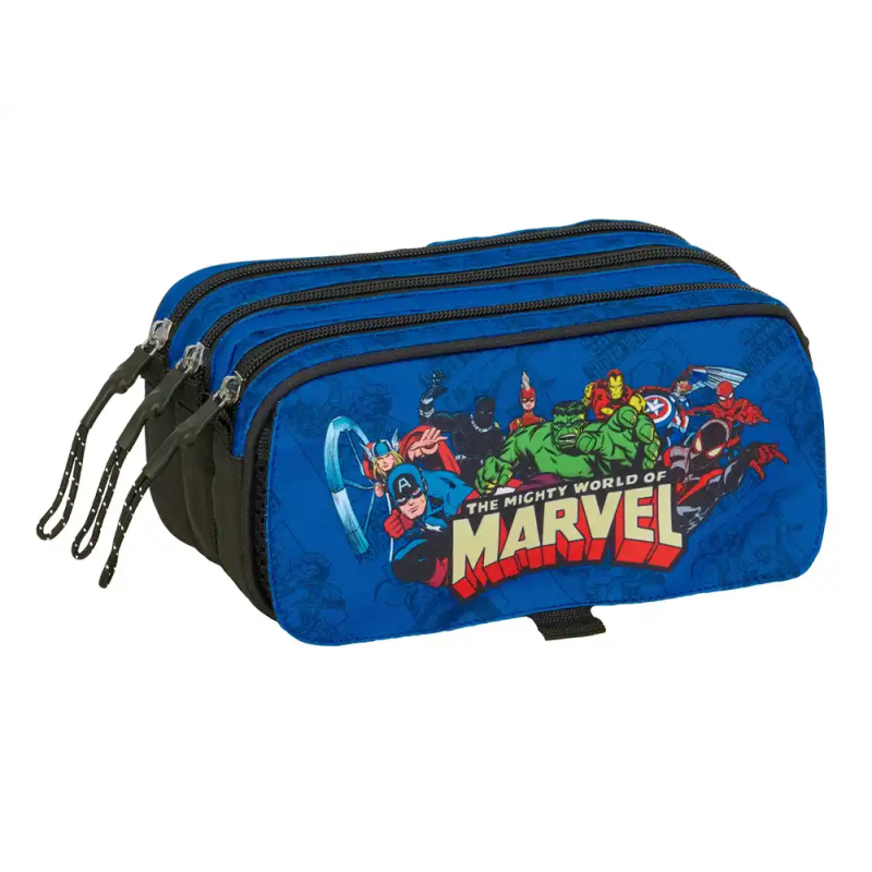 Bolso escolar portatodo safta triple big avengers 100x215x80 mm