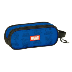 Bolso escolar portatodo safta doble cremallera avengers 80x210x60 mm