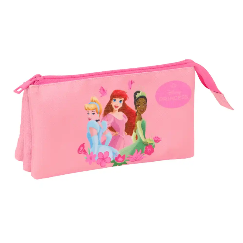 Bolso escolar portatodo safta triple princesas 120x220x30 mm