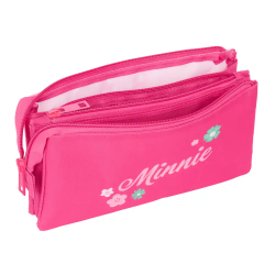 Bolso escolar portatodo safta triple minnie mouse 120x220x30 mm