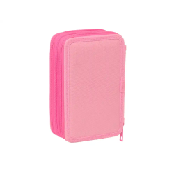 Plumier escolar safta triple 37 piezas princesas 195x125x55 mm